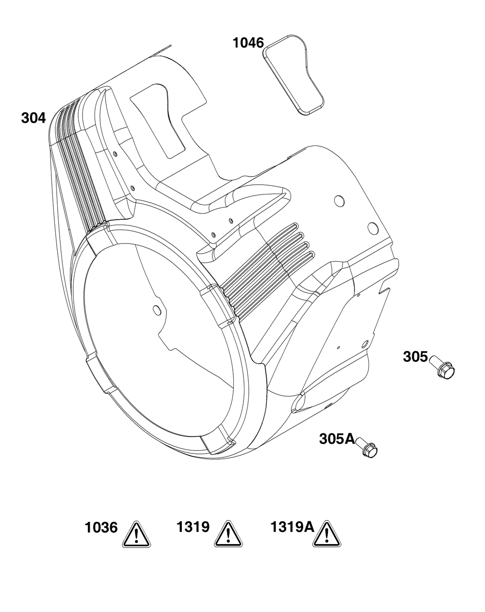 Blower Housing Group Diagram and Parts List for 356447-0639-G1 200000 - 399999 Briggs and Stratton Engine